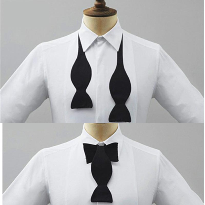 Women Formal Wear Black And White - Papillon formale da uomo, pre-annodato e