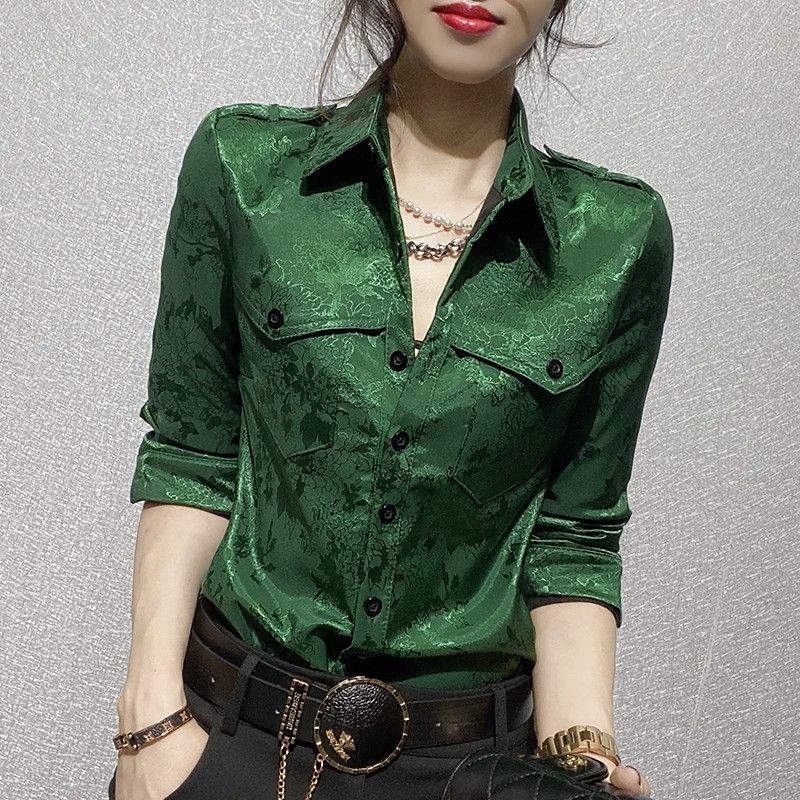 Women Formal Office Wear Tops - Top femminili primavera e autunno camicia