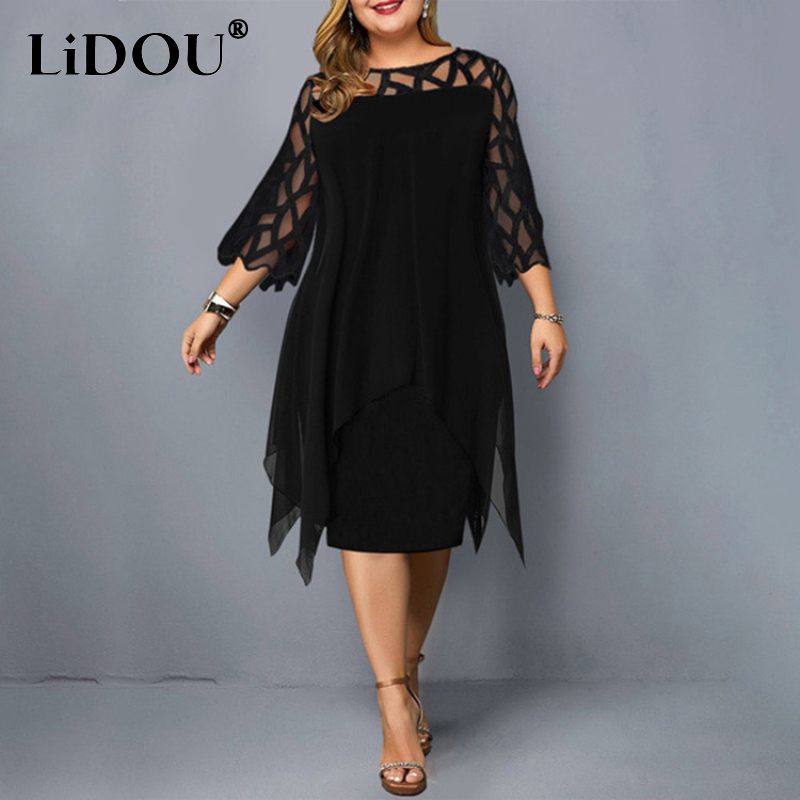Women Formal Office Wear Tops - Nuovo elegante maglia di pizzo abiti