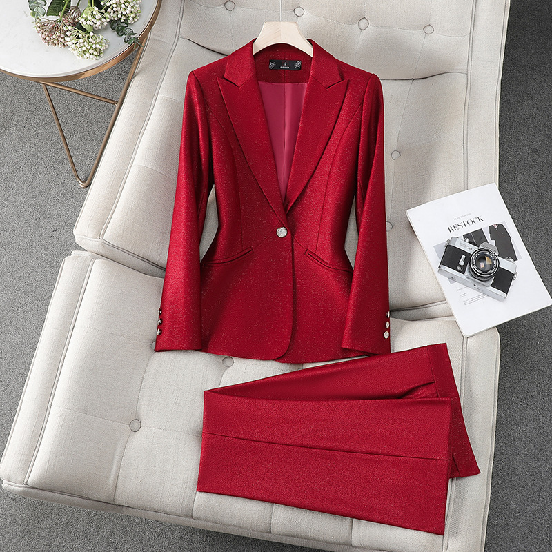 Formal Winter Wear Women Jacket - Completo da donna formale con pantaloni