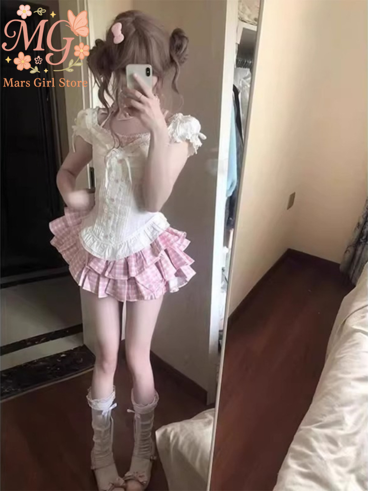 Women Formal Wear For Summer - Set da 2 pezzi dolce Lolita