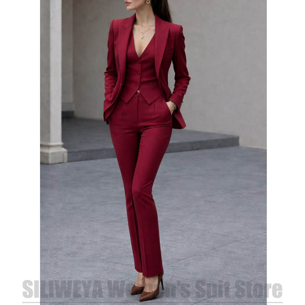Women'S Formal Wear Wedding - Completo da donna in 3 pezzi,