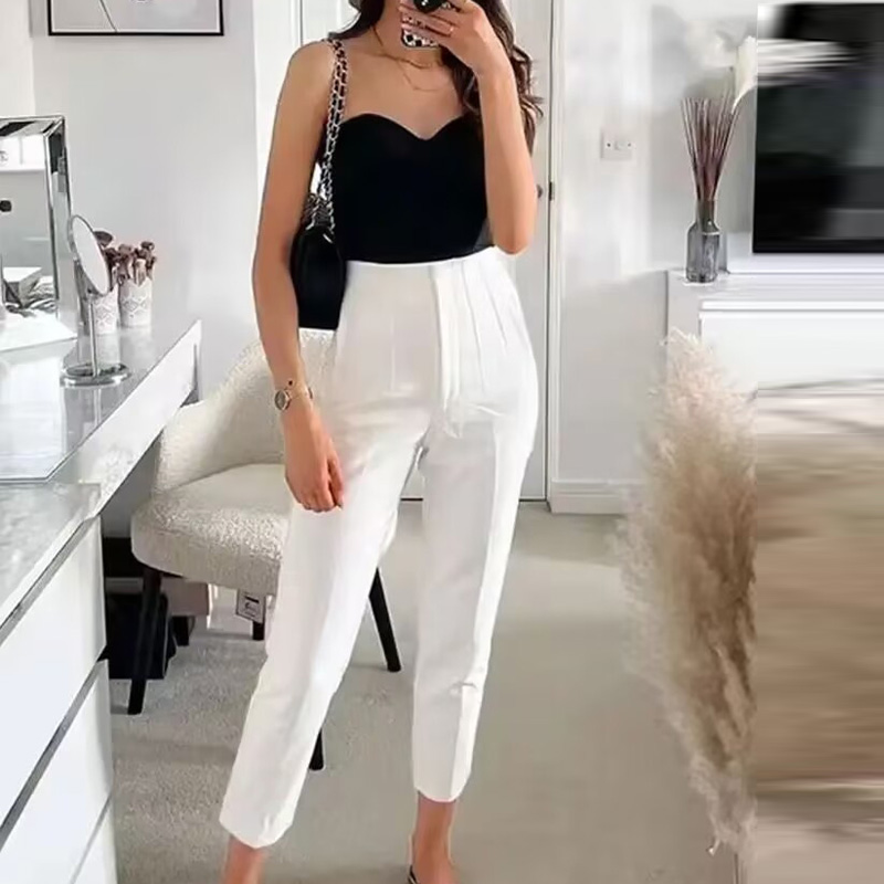 HXAO Pantaloni da donna Abbigl - Women Formal Wear Black And White recensione e prezzo