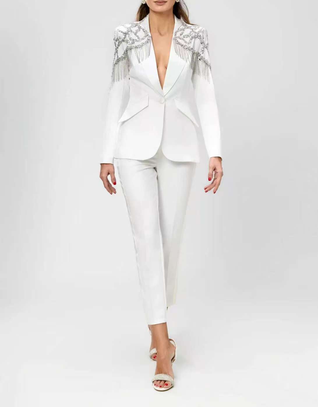 Completo da Donna con Cristall - Women'S Formal Wear Tuxedo recensione e prezzo