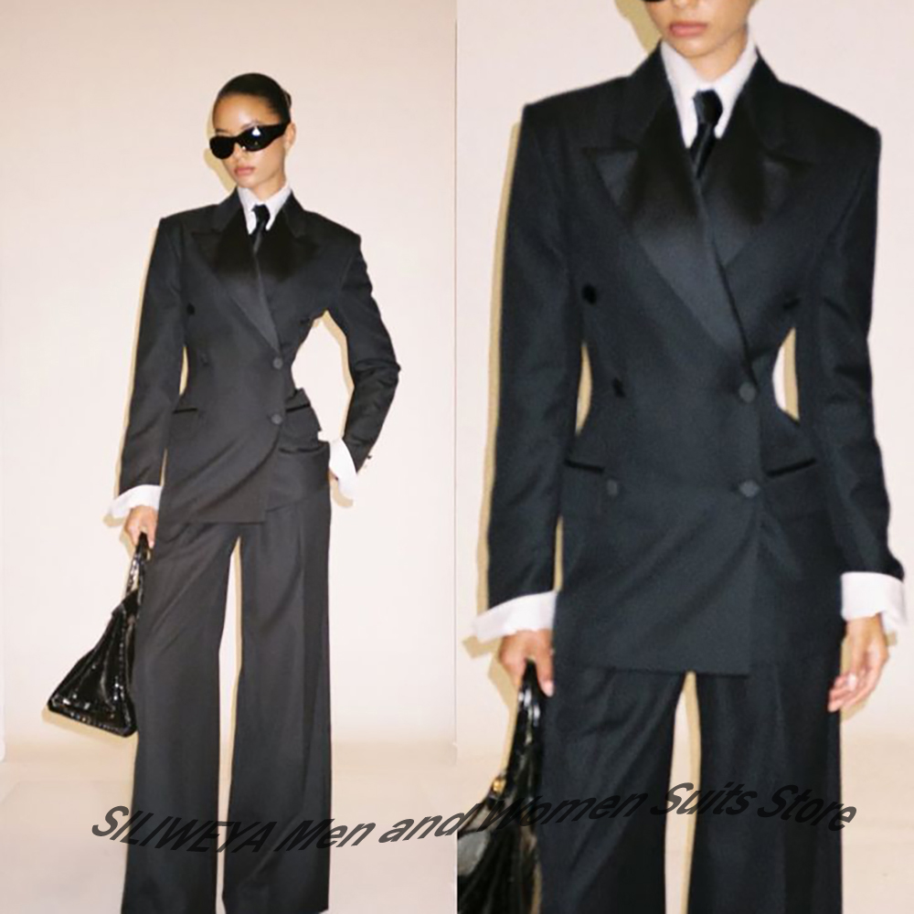 Abito doppiopetto nero da donn - Women'S Formal Wear Tuxedo recensione e prezzo