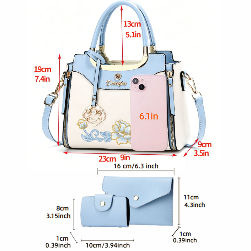 Set di 3 borse ricamate di alt - Women'S Work Fashion recensione e prezzo