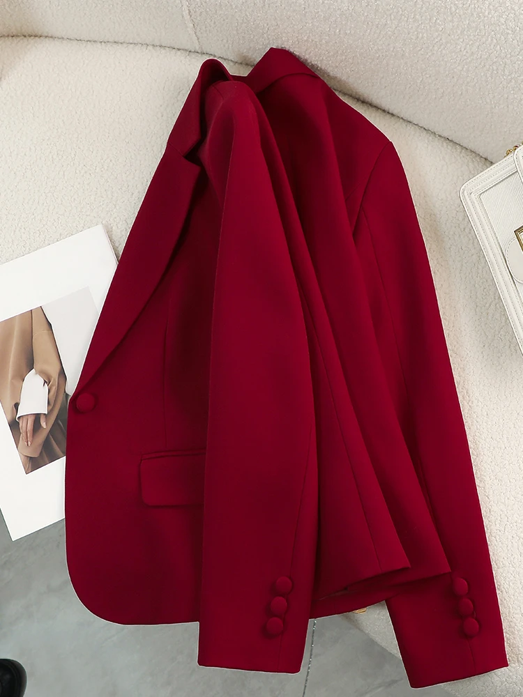 Blazer da donna da donna rosso - Formal Winter Wear Women Jacket recensione e prezzo