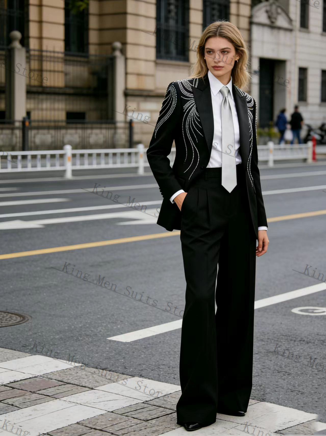 Completo da Donna Nero 2 Pezzi - Women'S Formal Wear Tuxedo recensione e prezzo