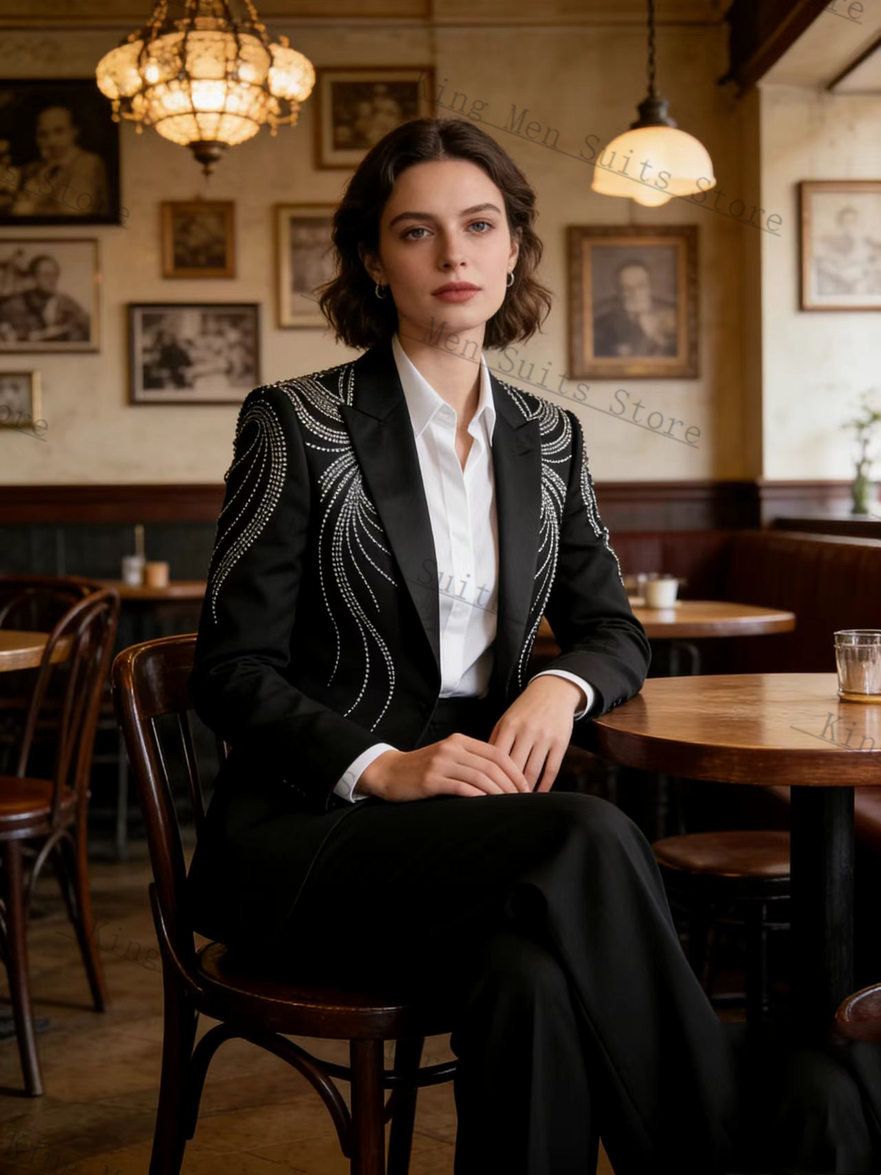 Completo da Donna Nero 2 Pezzi - Women'S Formal Wear Tuxedo recensione e prezzo