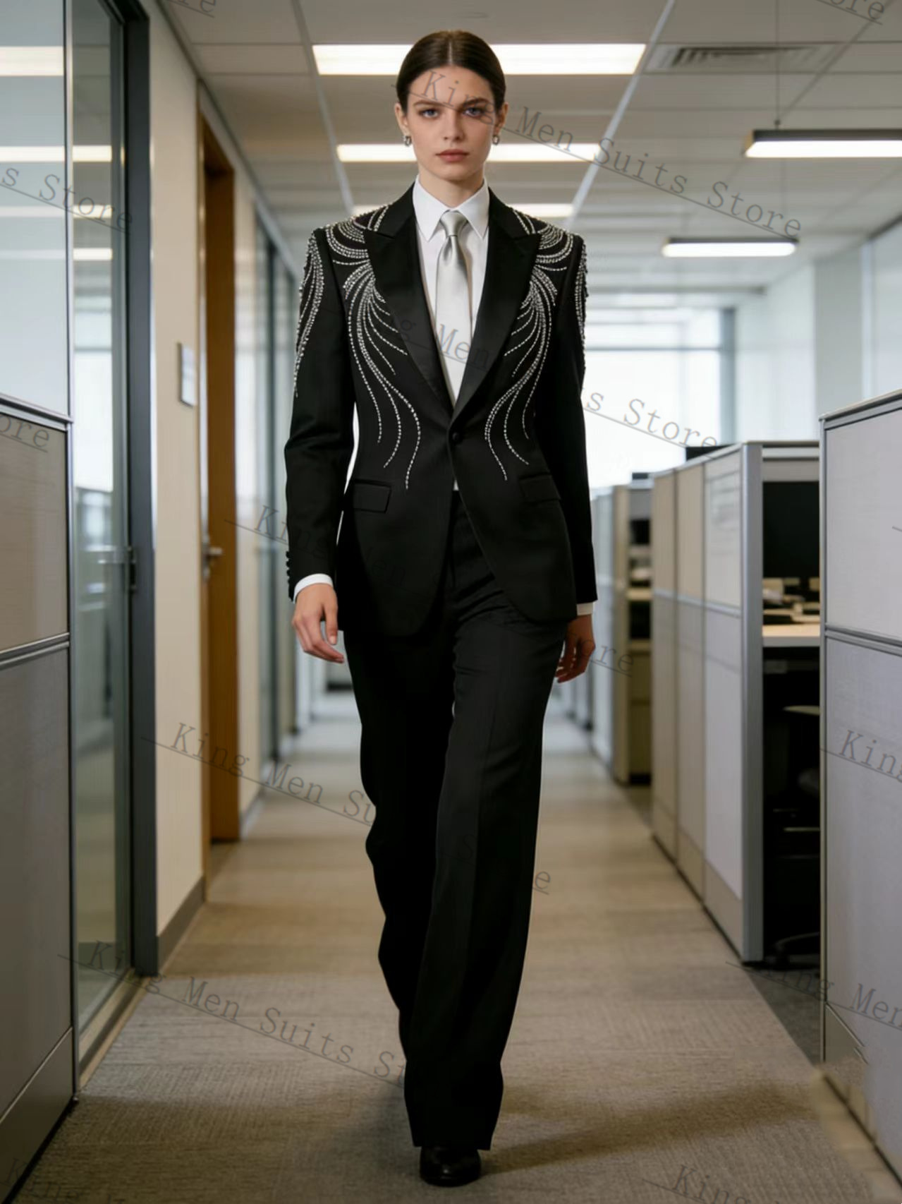 Completo da Donna Nero 2 Pezzi - Women'S Formal Wear Tuxedo recensione e prezzo