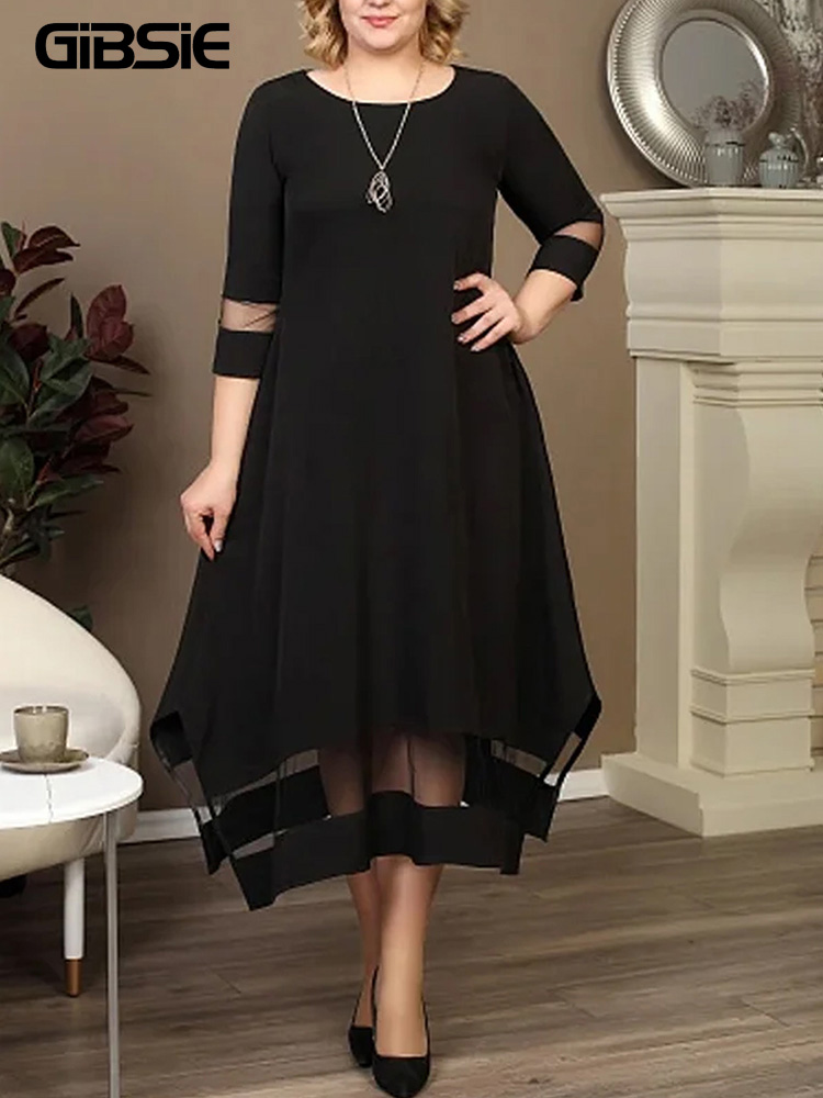 GIBSIE Plus Size nero contrast - Women Formal Office Wear Tops recensione e prezzo