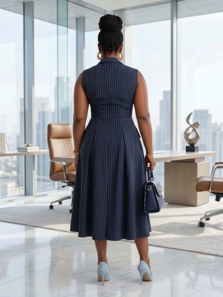 Abito Midi Senza Maniche con C - Women Formal Office Wear Tops recensione e prezzo