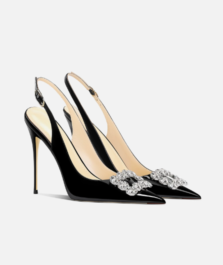 Sandali con tacco alto e fibbi - Women'S Work Fashion recensione e prezzo