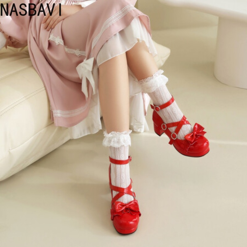 NASBAVI Lolitas Mary Janes da  - Women Formal Office Wear Tops recensione e prezzo