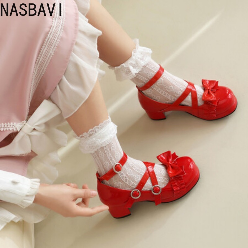 NASBAVI Lolitas Mary Janes da  - Women Formal Office Wear Tops recensione e prezzo