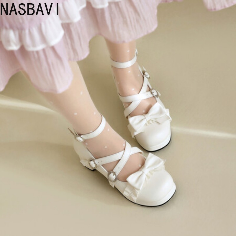 NASBAVI Lolitas Mary Janes da  - Women Formal Office Wear Tops recensione e prezzo