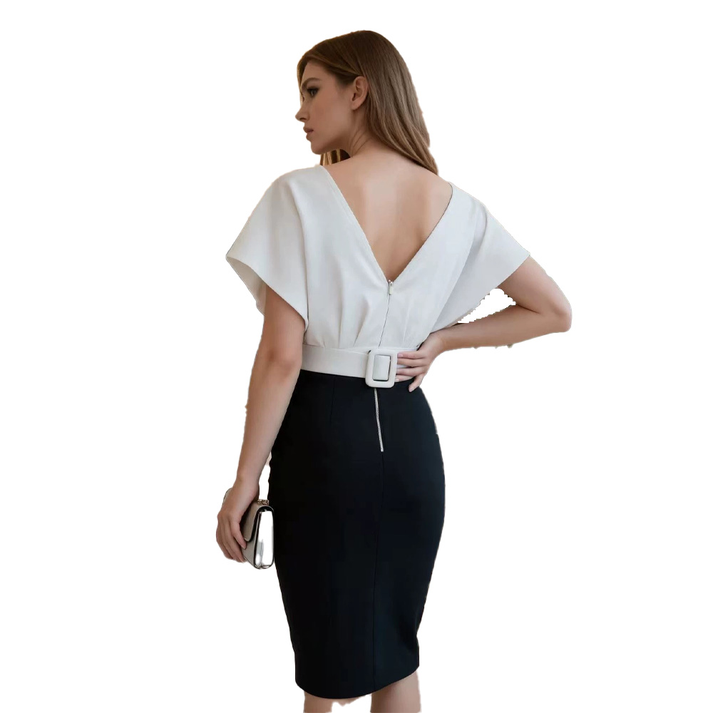 Abito Mini Bodycon con Effetto - Women Formal Wear Black And White recensione e prezzo