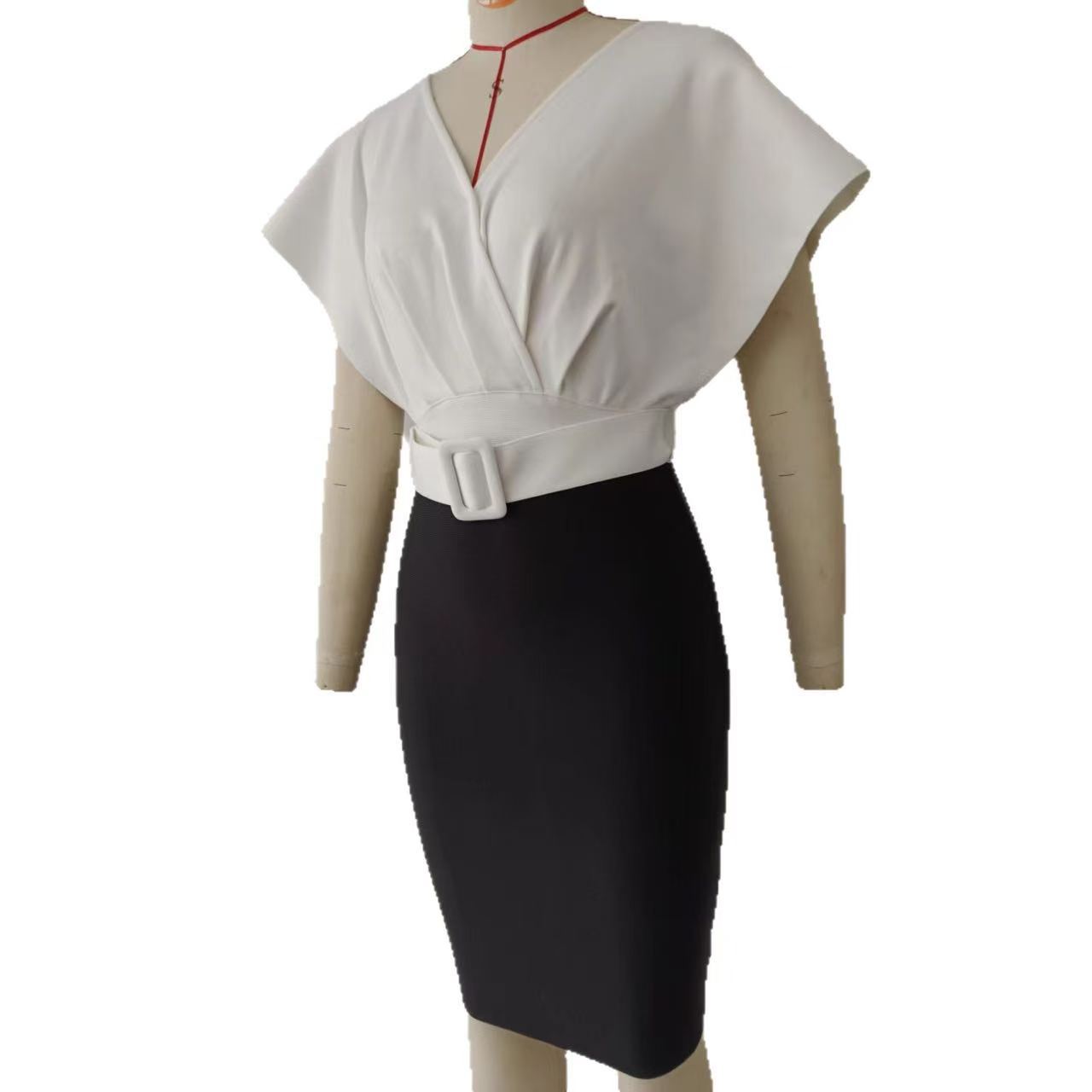 Abito Mini Bodycon con Effetto - Women Formal Wear Black And White recensione e prezzo