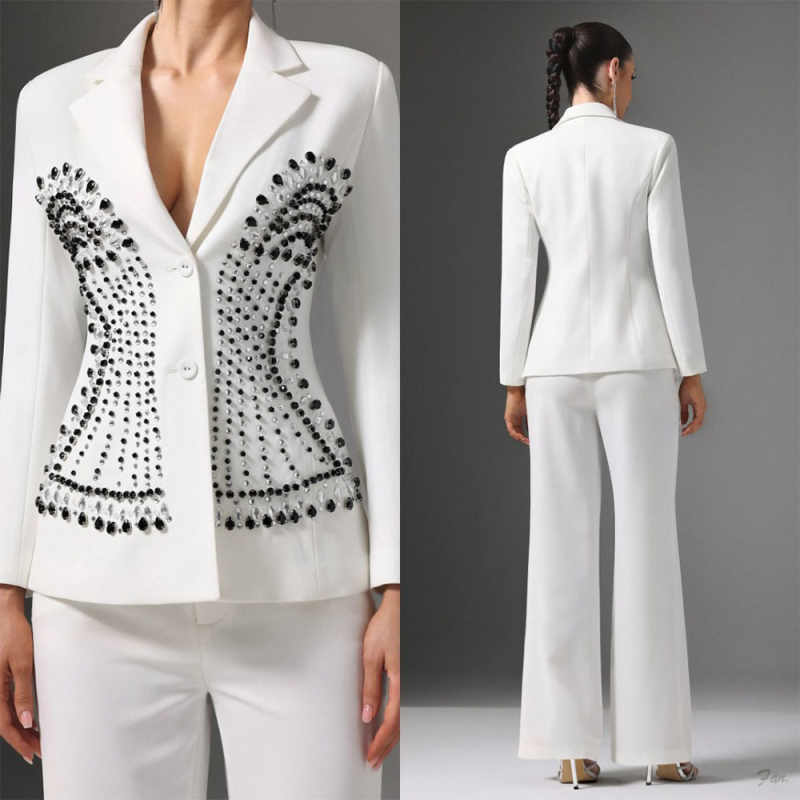 Abito Blazer Bianco da Donna P - Women Formal Wear Black And White recensione e prezzo