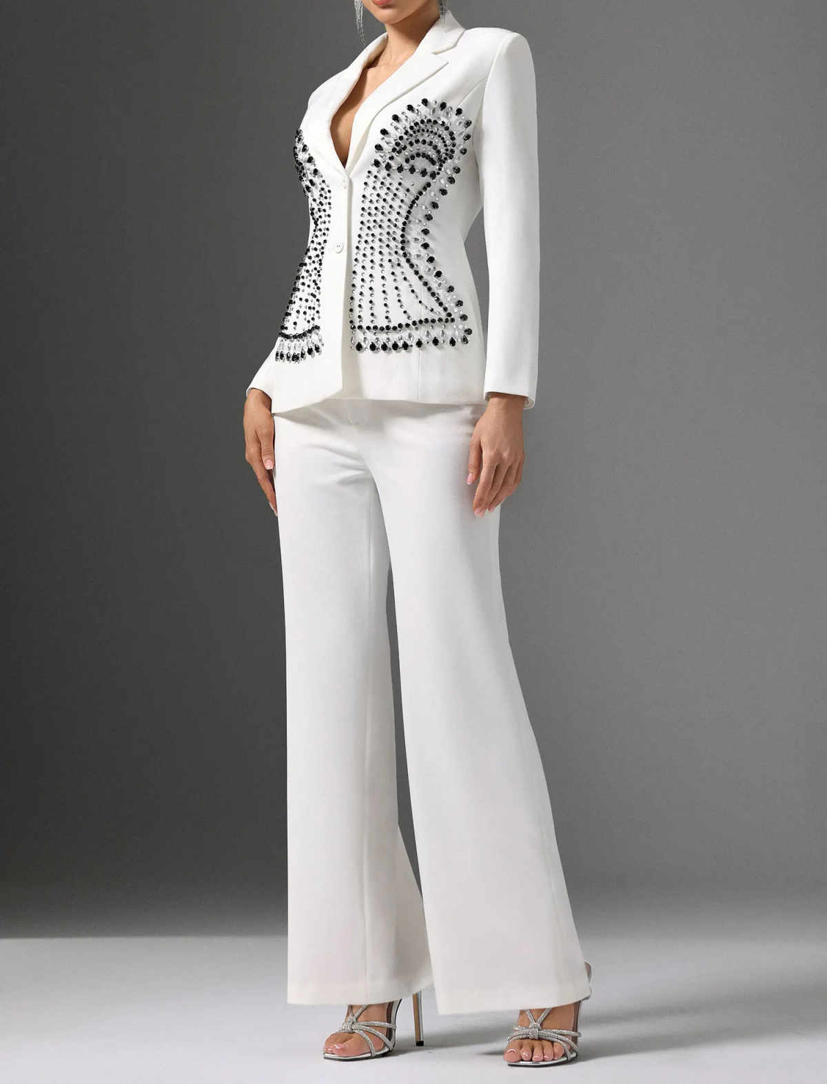 Abito Blazer Bianco da Donna P - Women Formal Wear Black And White recensione e prezzo