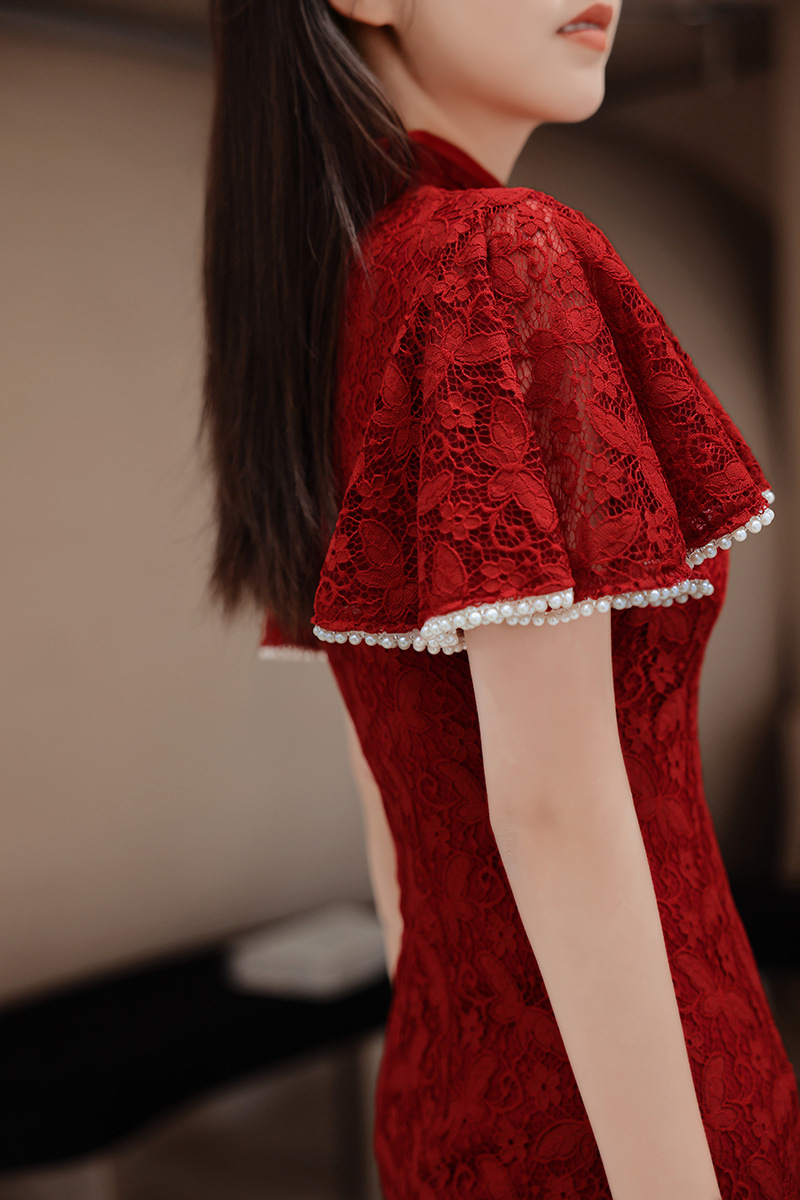 Rosso Cheongsam donne cinesi p - Women'S Formal Wear Wedding recensione e prezzo